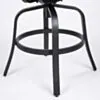 Bargrupp Utomhus Svart Aluminium 2 stolar - Salerno Ø76cm