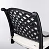 Bargrupp Utomhus Svart Aluminium 2 stolar - Salerno Ø76cm