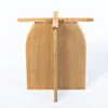 Runt Matbord 120cm Ljus Ek & Brun Marmor - Matisse