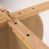 Runt Matbord 120cm Ljus Ek & Vit Marmor - Matisse