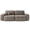 Soffa 3-sits 253cm Brun - Huntington