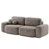 Soffa 3-sits 253cm Brun - Huntington