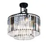 Kristall Lampa Ø46cm Budapest Svart