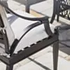 Caféset 4 Stolar Svart Aluminium - Amalfi Ø90cm