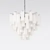 Kristallkrona Ø75cm Krom/Opal - Cagliari