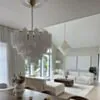 Kristallkrona Ø75cm Mässing/Opal - Cagliari
