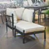 Loungeset Svart Aluminium 2-pers - Capri