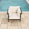 Loungeset Svart Aluminium 2-pers - Capri