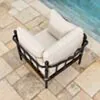 Loungeset Svart Aluminium 2-pers - Capri