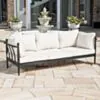 Soffgrupp Utomhus Svart Aluminium 5-pers - Capri