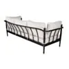 Soffgrupp Utomhus Svart Aluminium 5-pers - Capri