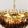 Kristallkrona Ø63xH46cm Mässing/Cognac - Catania