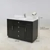 Kommod Badrum 120cm Colorado Svart - Vit Marmor
