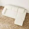 Bäddsoffa Divan Höger 255cm Beige - Sydney