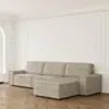 Divansoffa 353cm Grå Höger - Sydney