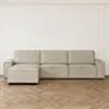 Divansoffa 353cm Grå Vänster - Sydney