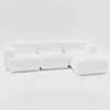 Divansoffa Höger Vit Boucle 302cm - Paris