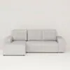 Bäddsoffa Divan Vänster 255cm Ivory - Sydney