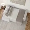 Bäddsoffa Divan Vänster 255cm Ivory - Sydney
