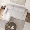 Bäddsoffa Divan Vänster 255cm Ivory - Sydney