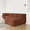 Divansoffa Höger 278cm Roströd - London