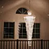 Stor Kristallkrona Ø80xH260cm Mansion Guld