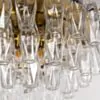 Kristallplafond Ø63xH48cm Mässing/Klar - Catania