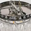 Kristallplafond Ø63xH48cm Krom/Klar - Catania