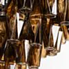Kristallplafond Ø63xH48cm Krom/Cognac - Catania