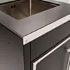 Utekök Modul Vask & Blandare 55cm Svart - Monte Carlo