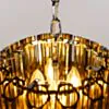 Kristallkrona Ø44cm Cognac/Krom - Verona
