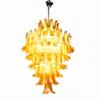 Kristallkrona Ø80xH110cm Krom/Bärnsten - Livorno