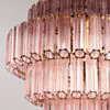 Kristallkrona Ø65cm Verona Mässing/Rosa