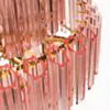 Kristallkrona Ø65cm Verona Mässing/Rosa