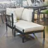 Loungeset Svart Aluminium 2-pers - Capri