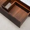 Dubbelkommod Valnöt 150cm Vit Marmor - Båstad