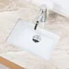 Dubbelkommod Ek 150cm Beige Marmor - Marstrand
