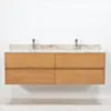 Dubbelkommod Ek 150cm Beige Marmor - Marstrand