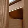 Dubbelkommod Ek 150cm Grå Marmor - Båstad