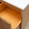Badrumskommod Ek 100cm Vit Ovanpåliggande Handfat  - Båstad
