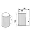 Vägglampa Utomhus Svart Downlight H16cm - Tylösand