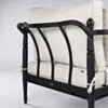 Loungefåtölj Svart Aluminium Capri