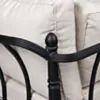 Loungefåtölj Svart Aluminium Capri