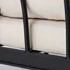 Loungefåtölj Svart Aluminium Capri