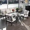 Loungeset Svart Aluminium 5-pers - Florence 