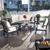 Loungeset Svart Aluminium 5-pers - Florence 