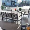Loungeset Svart Aluminium 5-pers - Florence 