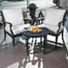 Loungegrupp Svart Aluminium 2-pers - Florence