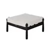 Fotpall Utomhus Svart Aluminium Capri
