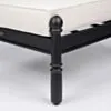 Fotpall Utomhus Svart Aluminium Capri